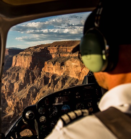 Capture the overwhelming vastness and awe by flying inside the Grand Canyon itself as your Pilot Tour Guide provides you with geographical and historical facts